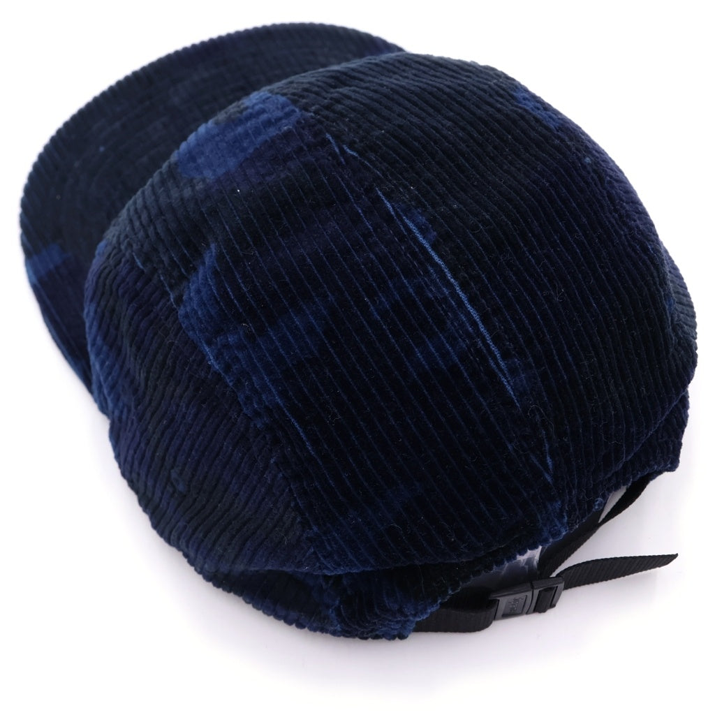 SUPREME(シュプリーム) 19AW Camo Corduroy Camp Cap 帽子 ブルー/ブラック