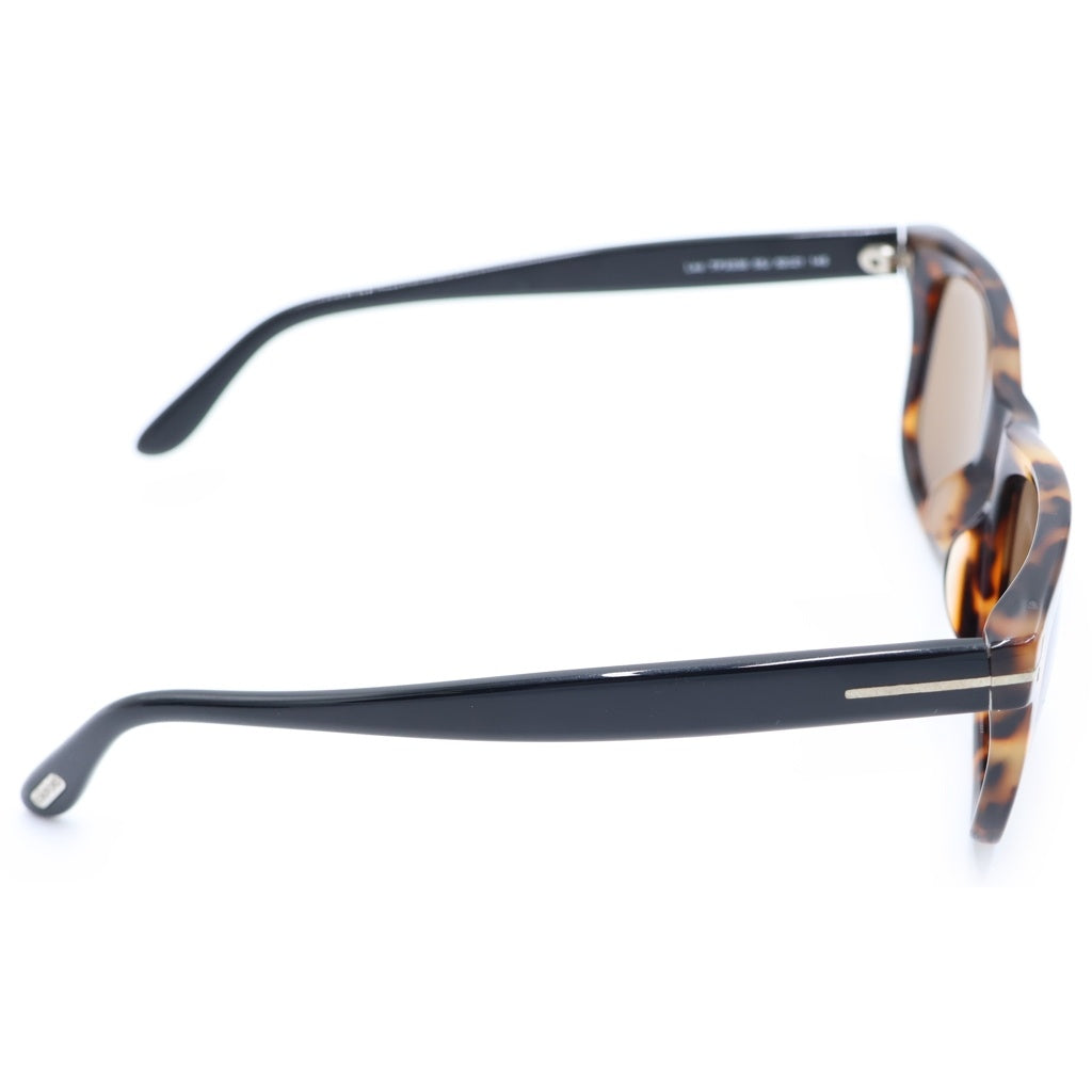TOM FORD(トムフォード) LEO ウェリントン カラーレンズ サングラス アイウェア メガネ 眼鏡 ブラック/ブラウン TF9336 55J