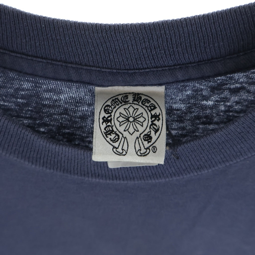 CHROME HEARTS(クロムハーツ) OLD Scroll Label オールド スクロールラベル 胸元ポケットプリントTシャツ カットソー ネイビー