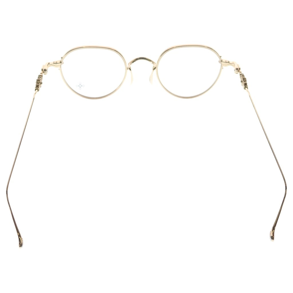 CHROME HEARTS(クロムハーツ) VAGIDICTORIAN ヴァジディクトリアン フローラルクロス メガネ 眼鏡 ゴールド