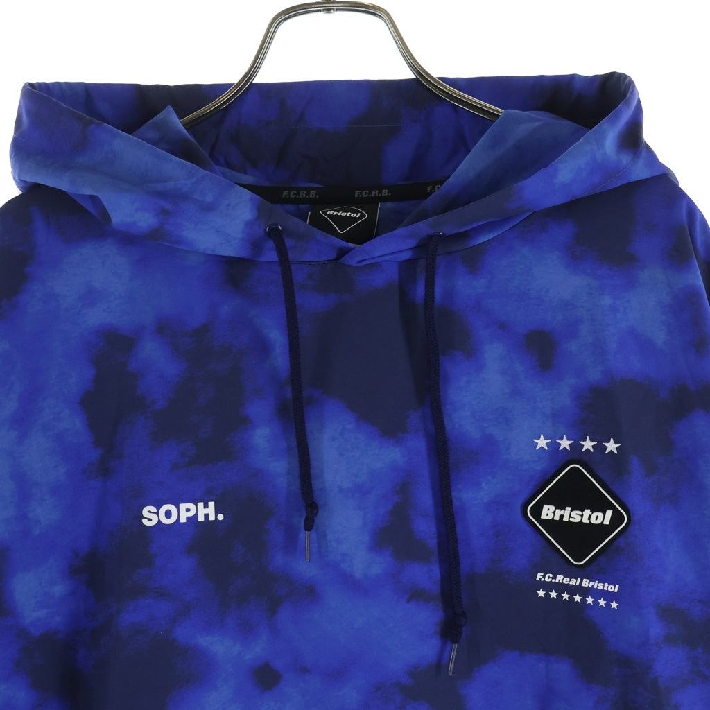F.C.R.B.(エフシーアールビー) 22SS LOGO APPLIQUE PULLOVER HOODED ANORAK ロゴアップリケ プルオーバーフーディーアノラック ブルー FCRB-220069