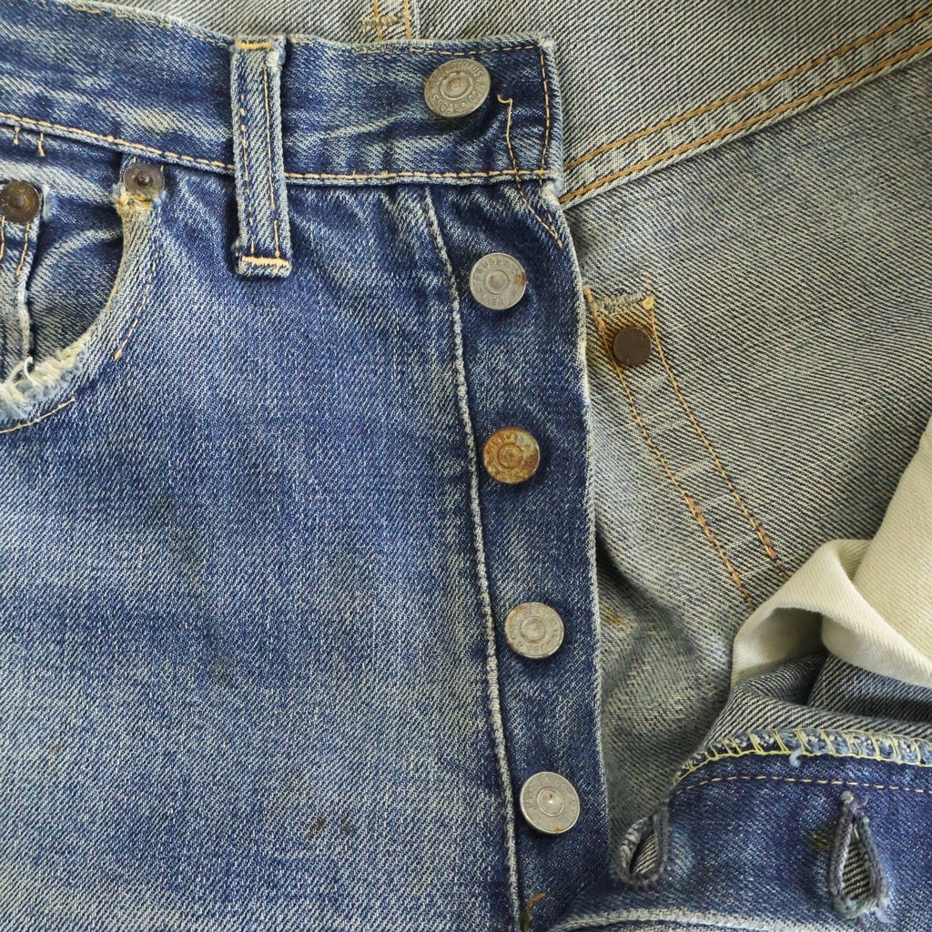 Levi's(リーバイス) 60s VINTAGE ヴィンテージ 501XX BIG E ギャラ無し ボタン裏刻印J Vステッチ 足長R デニムパンツ インディゴ