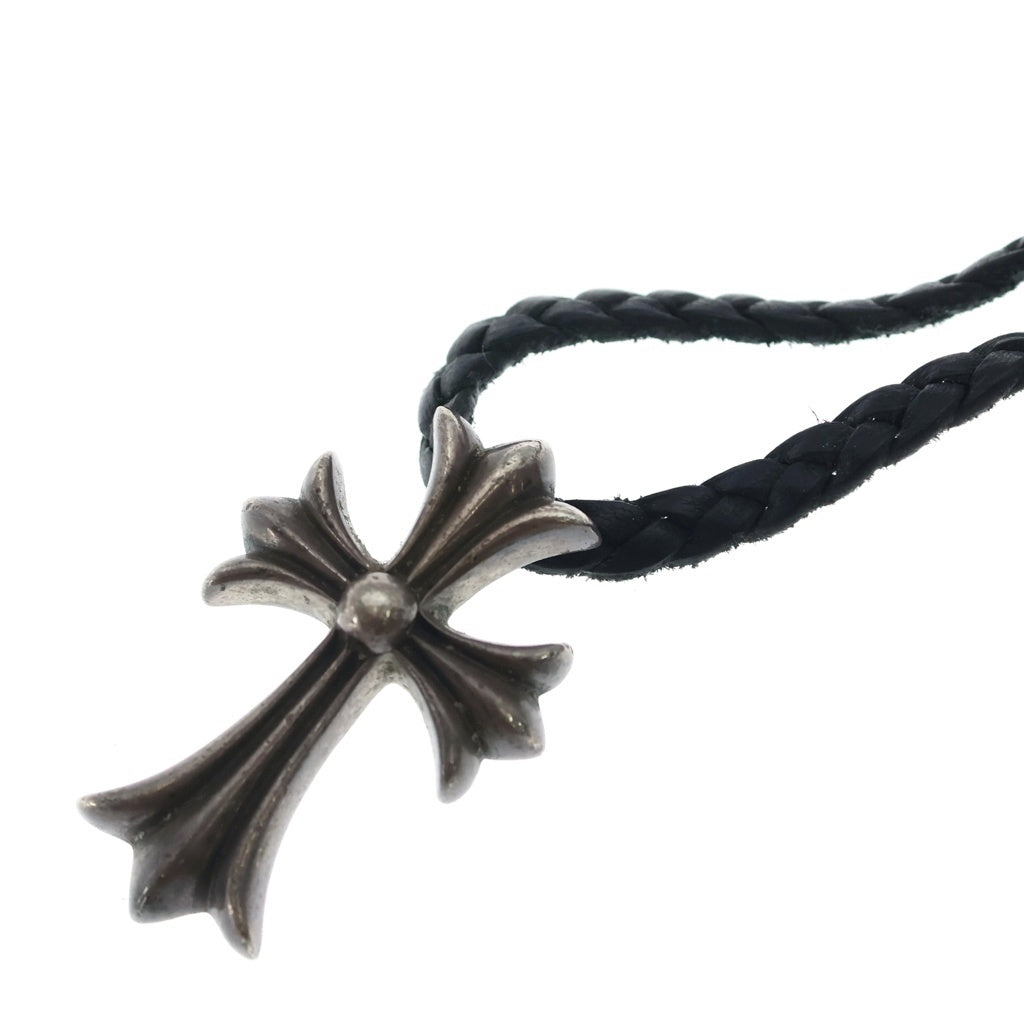 CHROME HEARTS(クロムハーツ) CH CRS SMLスモールCHクロス BC ボロチップブレイド ネックレス シルバー BCA220