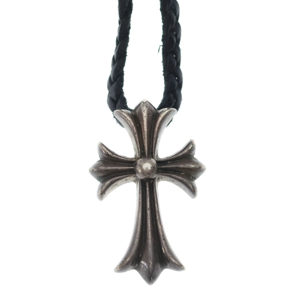 CHROME HEARTS(クロムハーツ) CH CRS SMLスモールCHクロス BC ボロチップブレイド ネックレス シルバー BCA220