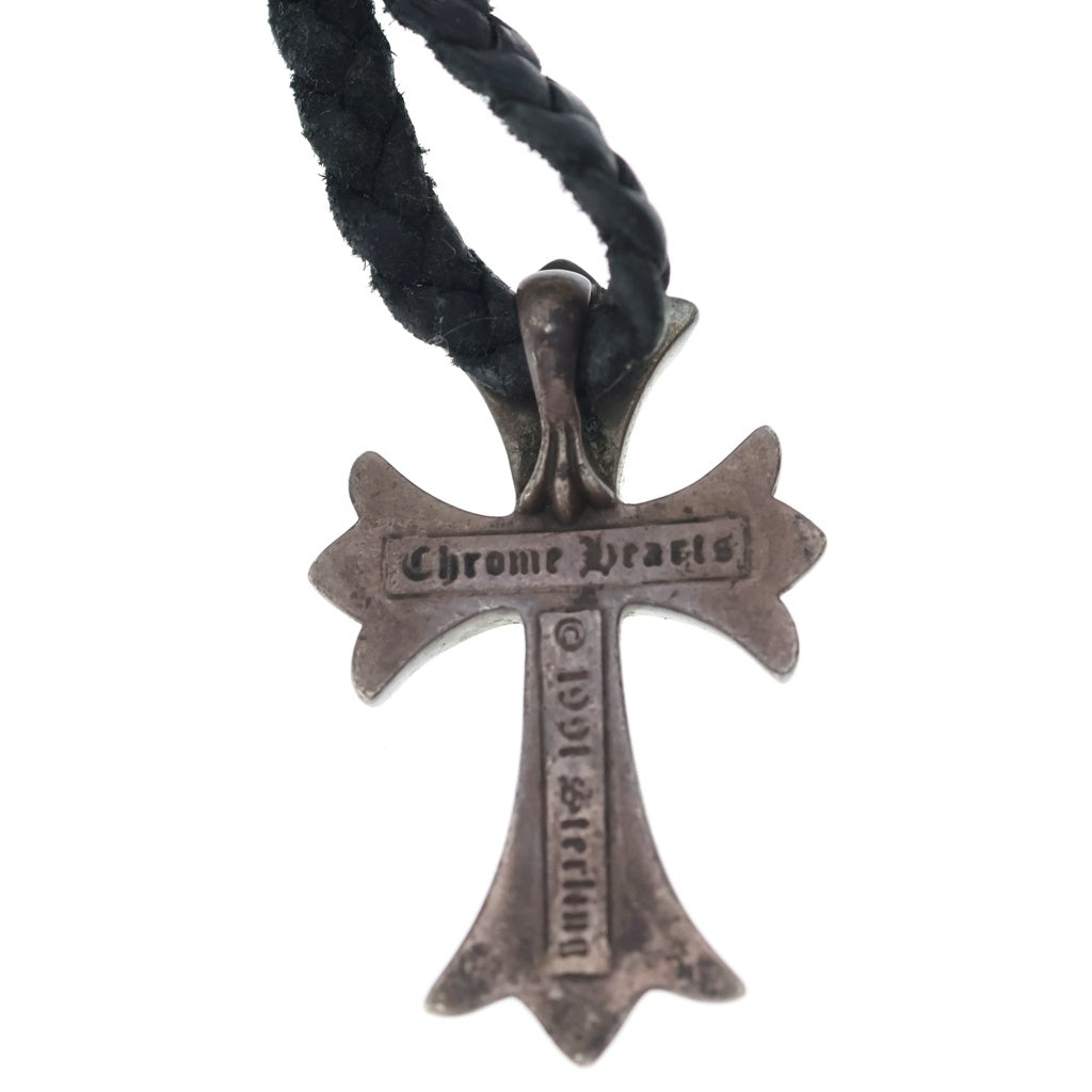CHROME HEARTS(クロムハーツ) CH CRS SMLスモールCHクロス BC ボロチップブレイド ネックレス シルバー BCA220