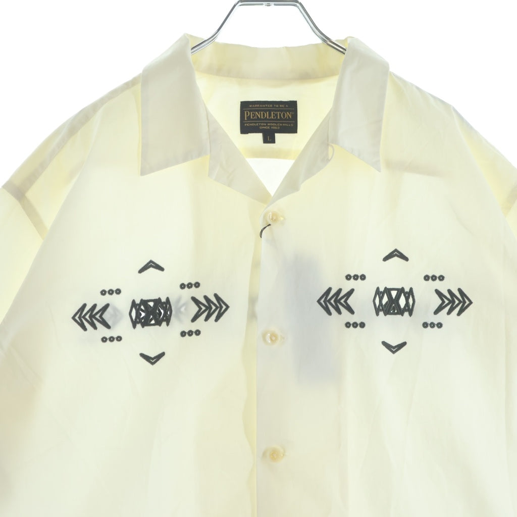 PENDLETON(ペンドルトン) カットワーク オープンカラーシャツ ホワイト 5275-0013
