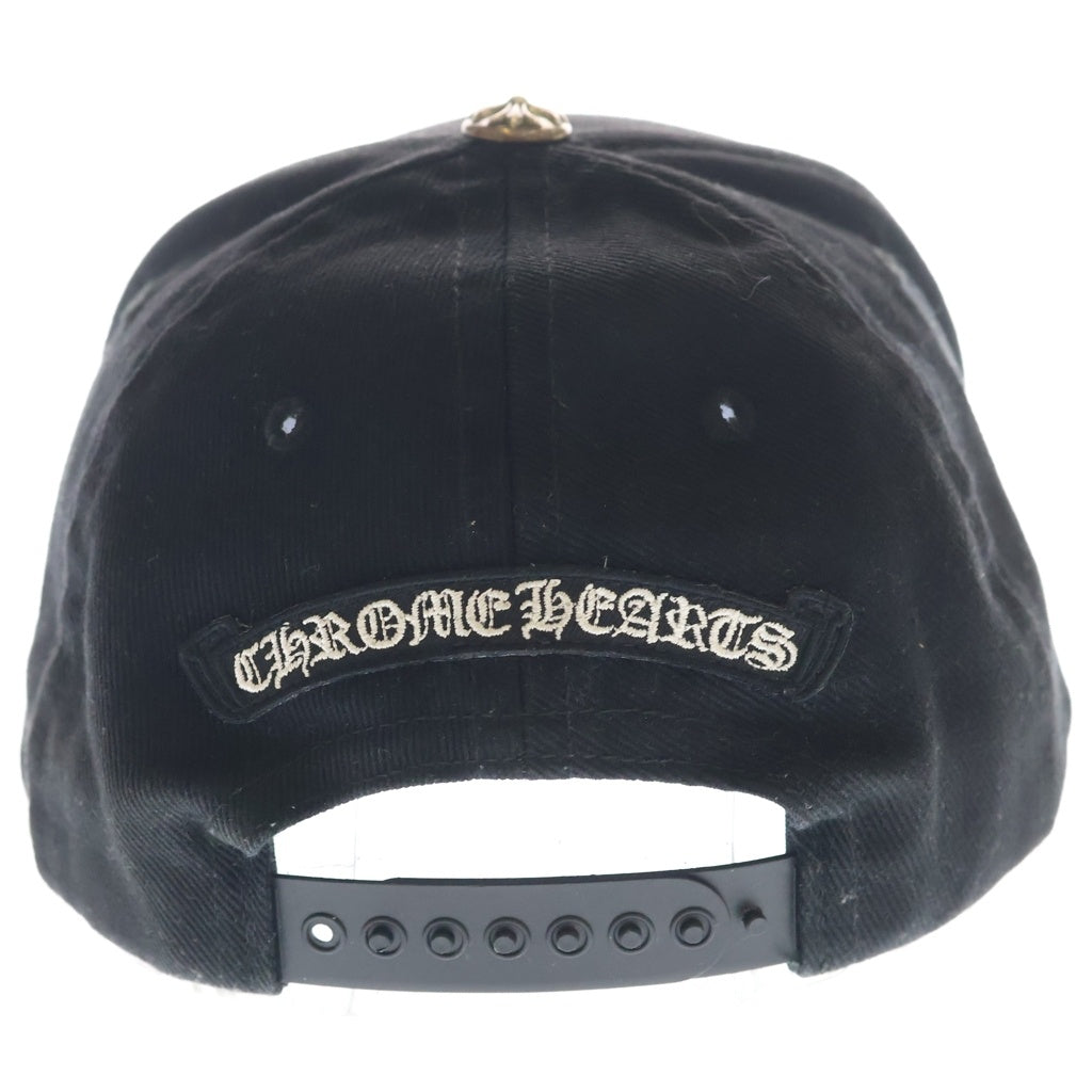 CHROME HEARTS(クロムハーツ) TRUCKER CAP デニムトラッカー ヴァインダガー刺繍 クロスボール付き キャップ ブラック