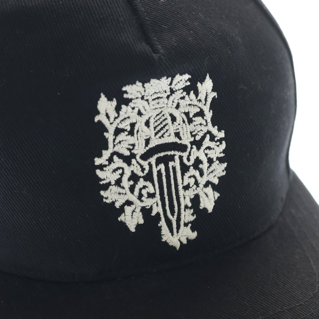 CHROME HEARTS(クロムハーツ) TRUCKER CAP デニムトラッカー ヴァインダガー刺繍 クロスボール付き キャップ ブラック