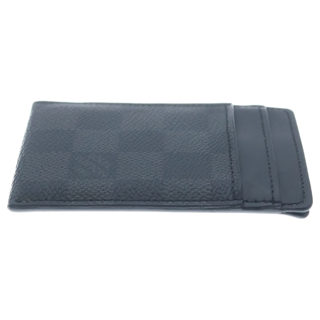 LOUIS VUITTON(ルイヴィトン) ポルトカルトパンス ダミエグラフィット レザー カードケース マネークリップ ブラック N60246 RFID