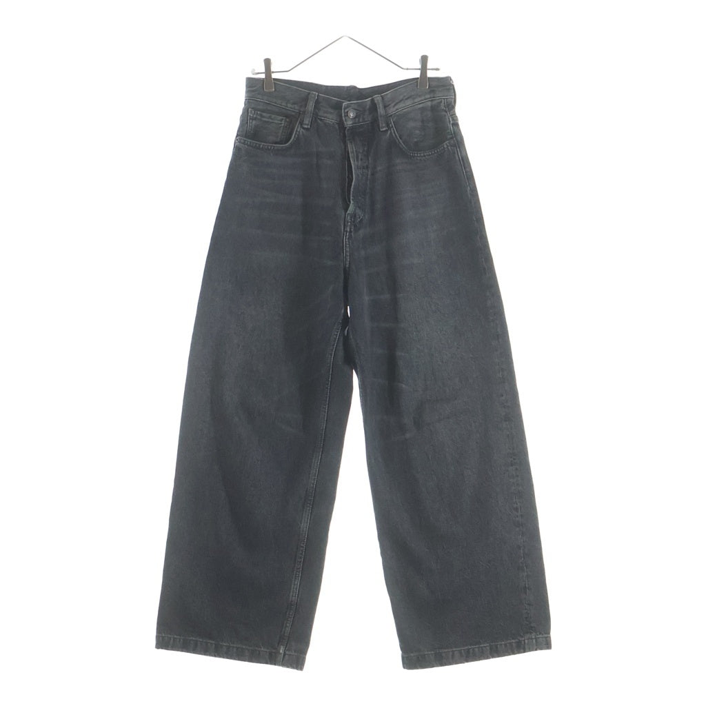 Acne Studios(アクネ ストゥディオズ) 1989 loose fit jeans ash Blcak ワイドデニム ブラック B00322