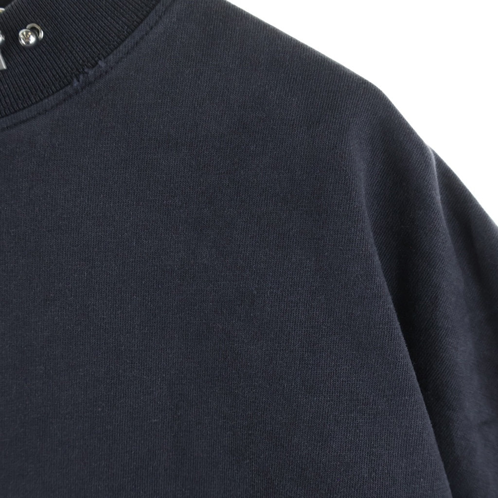 BALENCIAGA(バレンシアガ) 23AW Pierced T-Shirt ピアス デザイン デストロイ ダメージ 加工 オーバーサイズTシャツ ブラック 761460 TPVD4