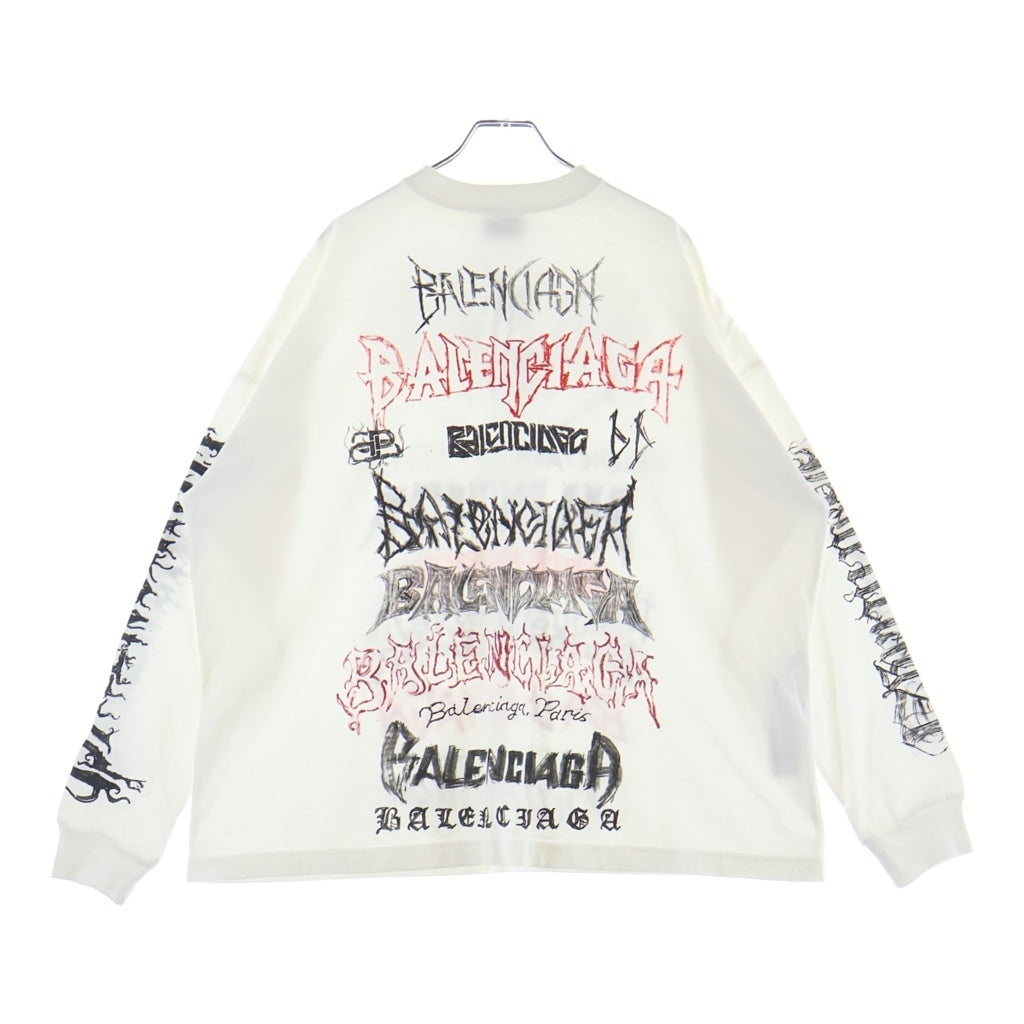 BALENCIAGA(バレンシアガ) DIY METAL 長袖Tシャツ ロングスリーブ カットソー ブラック 699191 TPV03