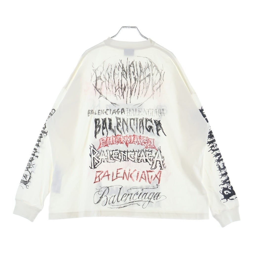 BALENCIAGA(バレンシアガ) DIY METAL 長袖Tシャツ ロングスリーブ カットソー ブラック 699191 TPV03