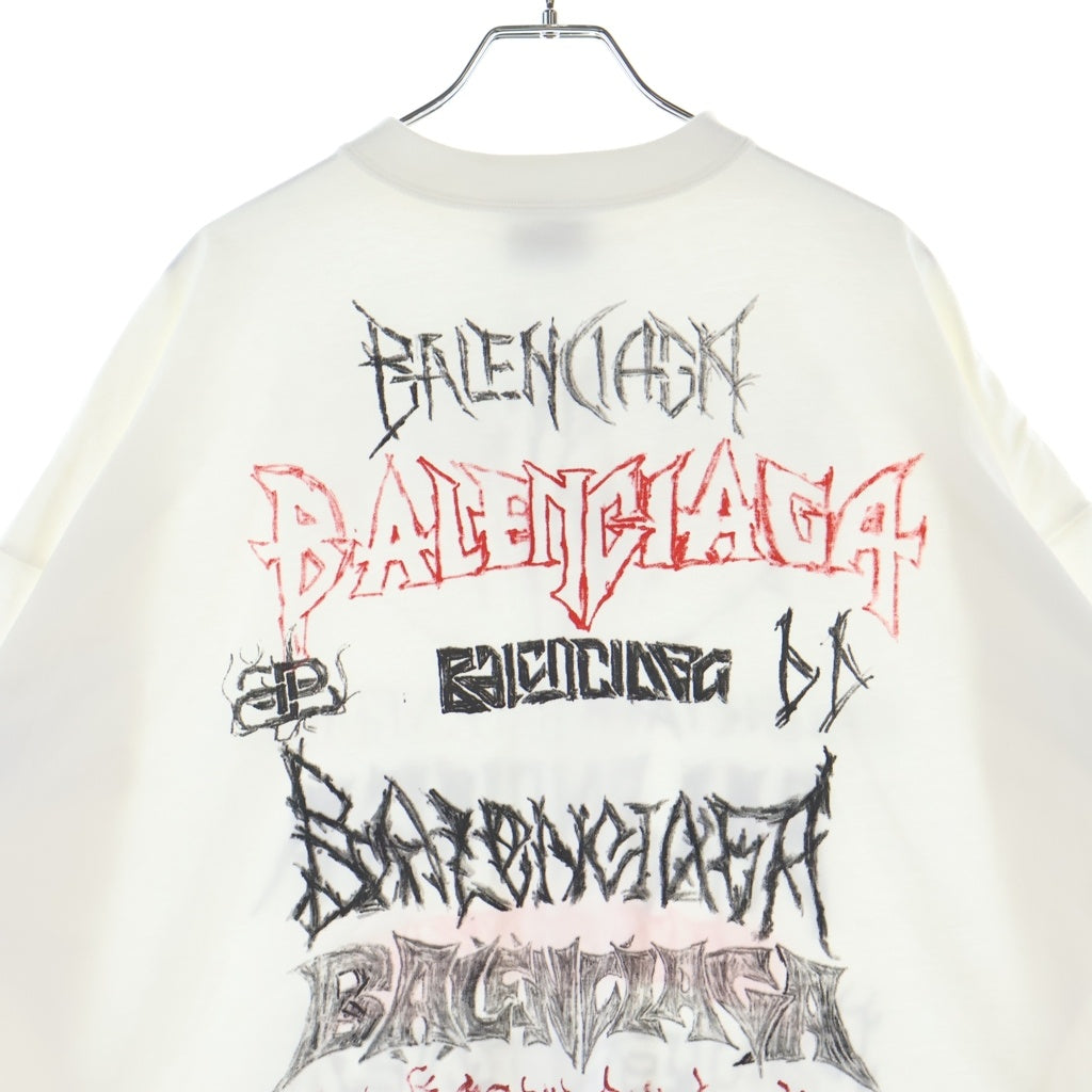 BALENCIAGA(バレンシアガ) DIY METAL 長袖Tシャツ ロングスリーブ カットソー ブラック 699191 TPV03