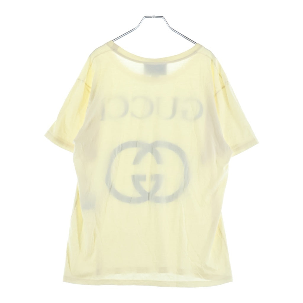 GUCCI(グッチ) インターロッキング プリント 半袖 カットソー Tシャツ アイボリー 493117-X3Q35