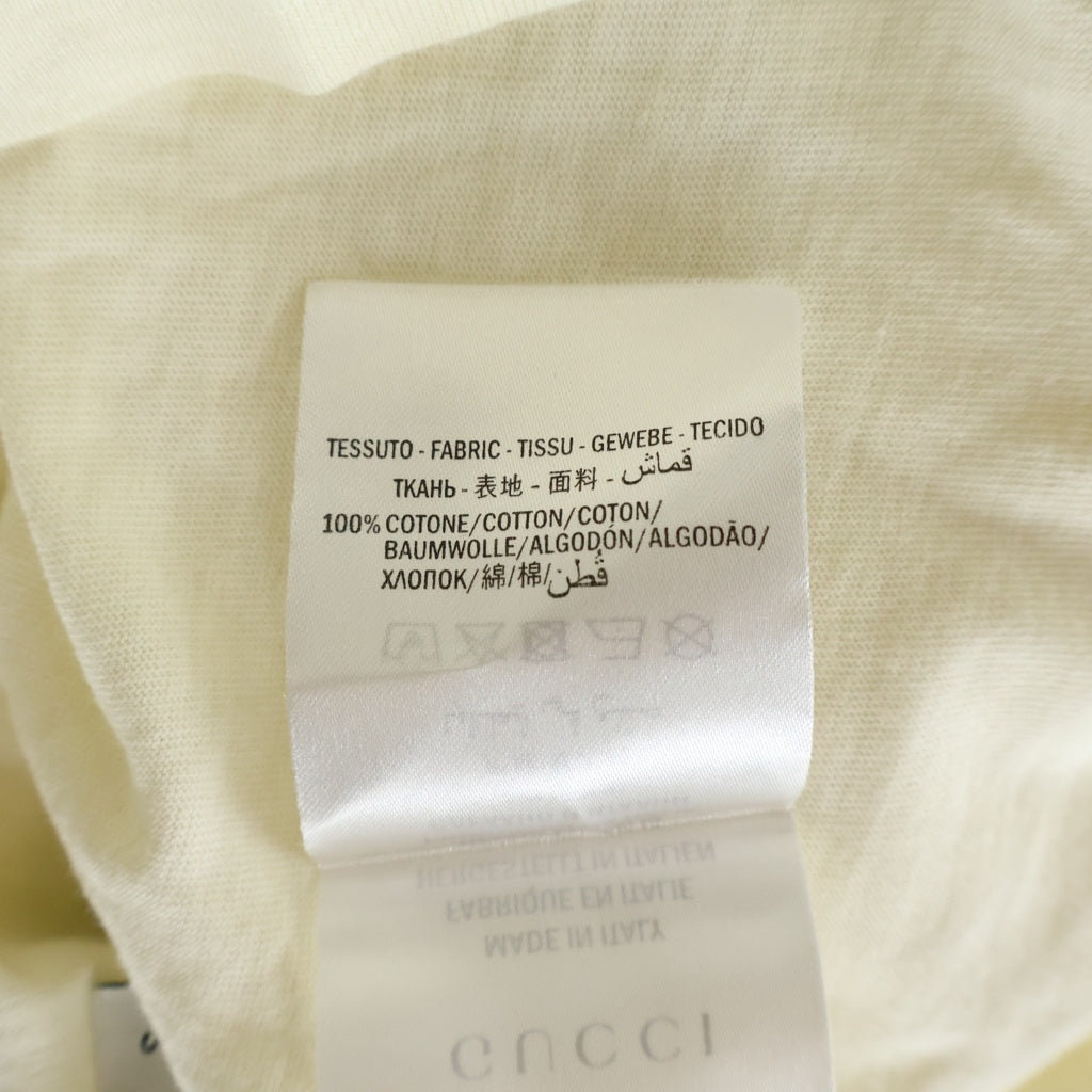 GUCCI(グッチ) インターロッキング プリント 半袖 カットソー Tシャツ アイボリー 493117-X3Q35