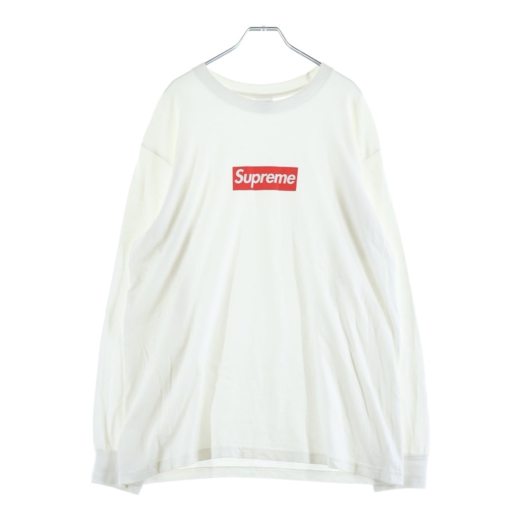 SUPREME(シュプリーム) 20AW Box Logo L/S Tee ボックスロゴプリント クルーネック長袖Tシャツ カットソー ホワイト