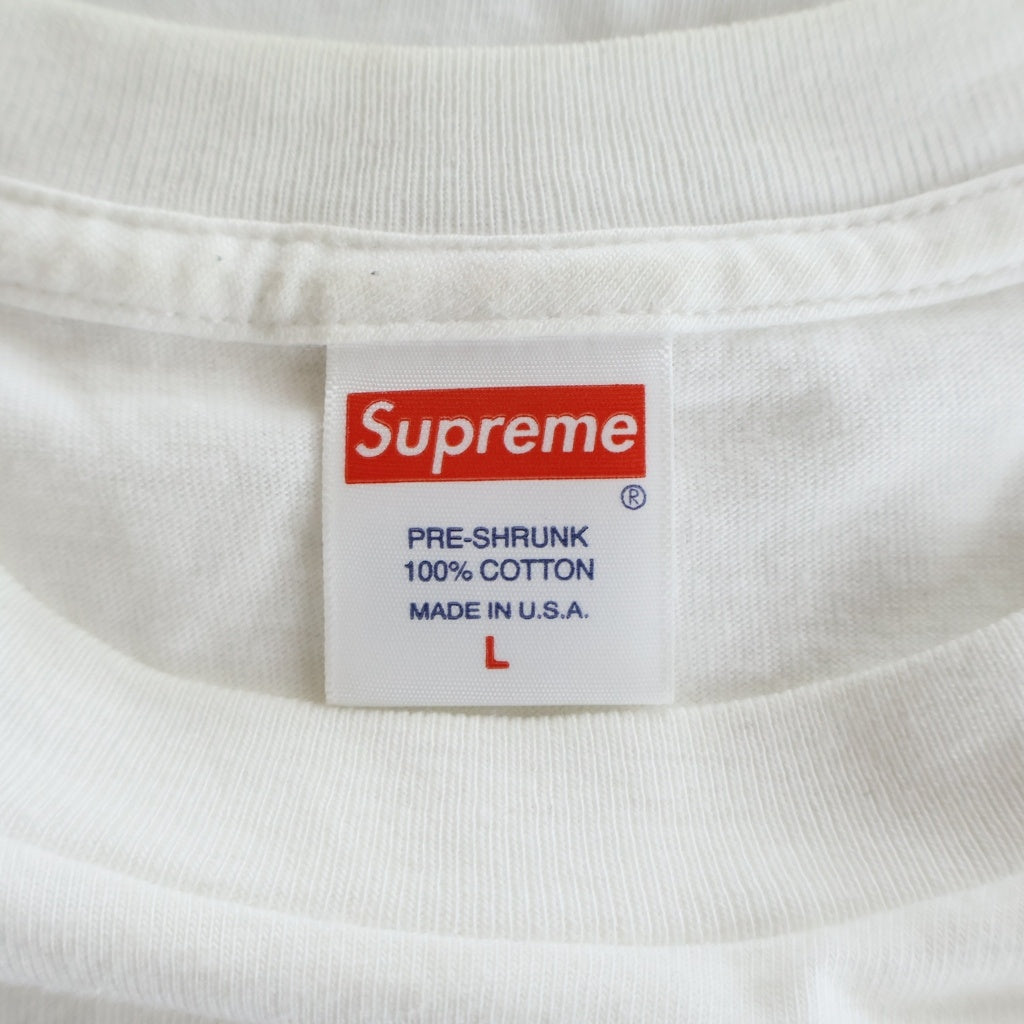 SUPREME(シュプリーム) 20AW Box Logo L/S Tee ボックスロゴプリント クルーネック長袖Tシャツ カットソー ホワイト