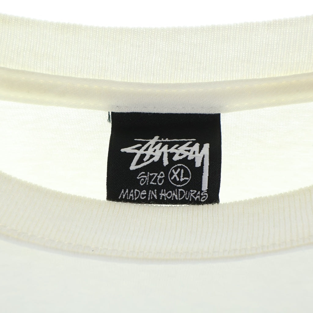STUSSY(ステューシー) Rib Cage 3M LS Tee リブ ケージプリント 長袖Tシャツ ホワイト