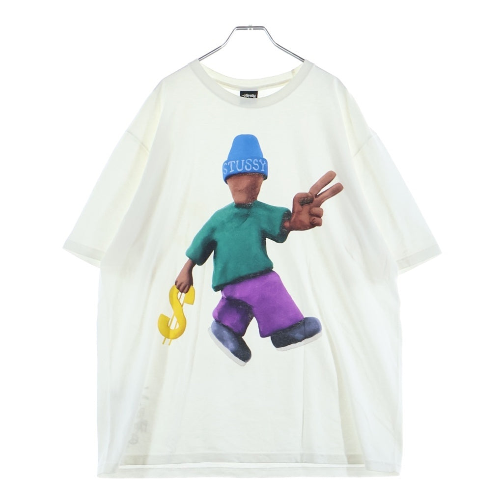 STUSSY(ステューシー) Peace&Prosperity T Shirt ピース アンド プロスペリティ 半袖Tシャツ カットソー ホワイト