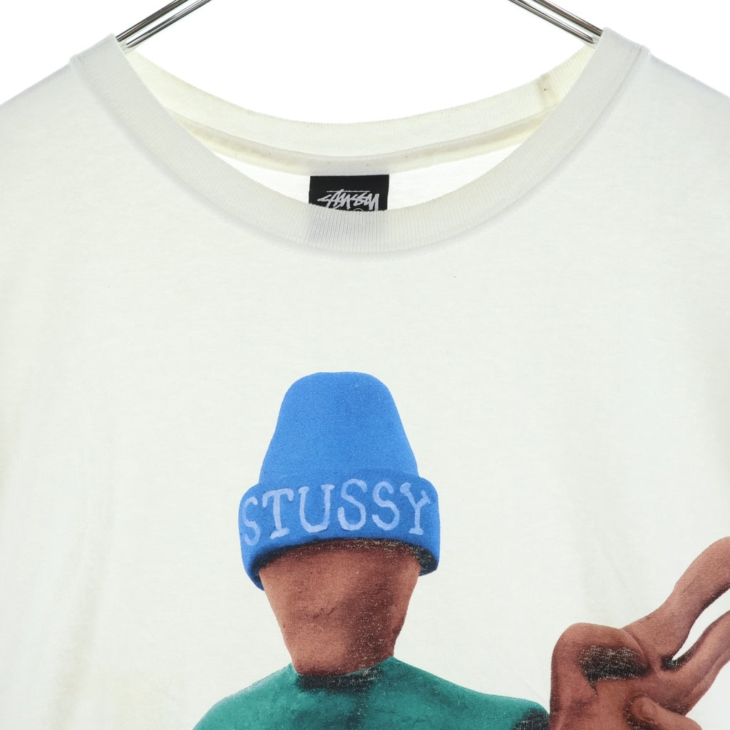 STUSSY(ステューシー) Peace&Prosperity T Shirt ピース アンド プロスペリティ 半袖Tシャツ カットソー ホワイト