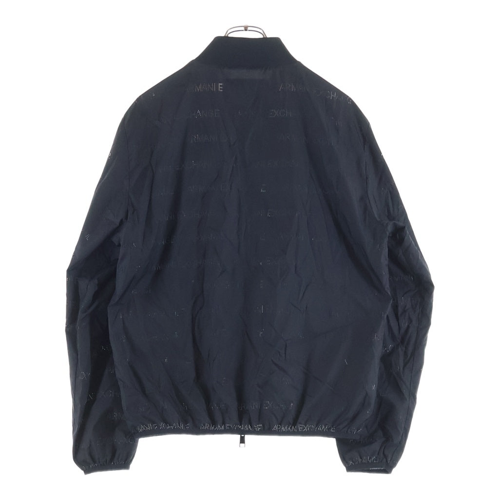 Armani Exchange(アルマーニ エクスチェンジ) 総柄 ジップアップ ブルゾン ジャケット ブラック 3GZB38 ZNE9Z