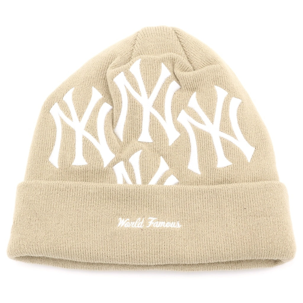 SUPREME(シュプリーム) ×New York Yankees ×New Era Box Logo Beanie ビーニー カーキ