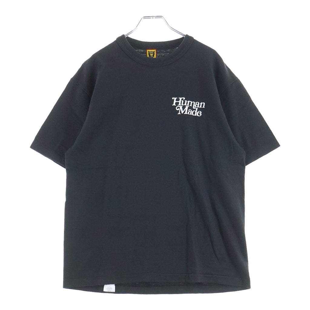 HUMAN MADE(ヒューマンメイド) Girls Don't Cry ロゴプリントTシャツ ブラック