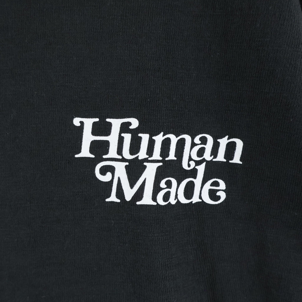 HUMAN MADE(ヒューマンメイド) Girls Don't Cry ロゴプリントTシャツ ブラック