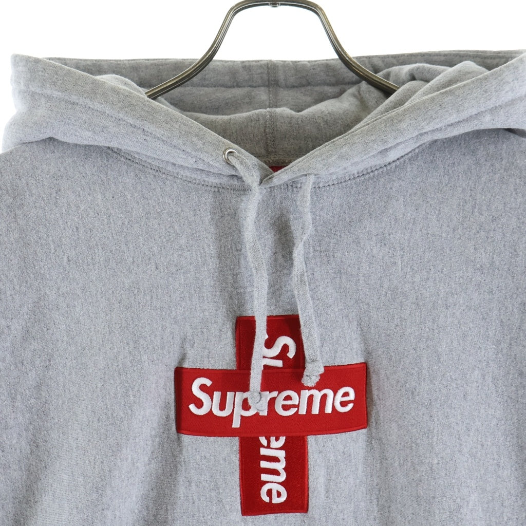 SUPREME(シュプリーム) 20AW Cross Box Logo Hooded Sweatshirt フーデット スウェットシャツ グレー