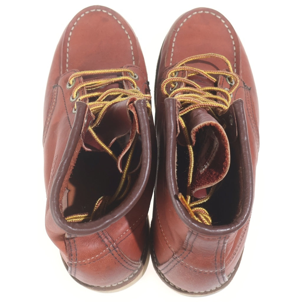 RED WING(レッド ウイング) 6-inch CLASSIC MOC 6インチ クラシックモック オロラセット ポーテージ レザー ショート ブーツ レッド 8875 US5