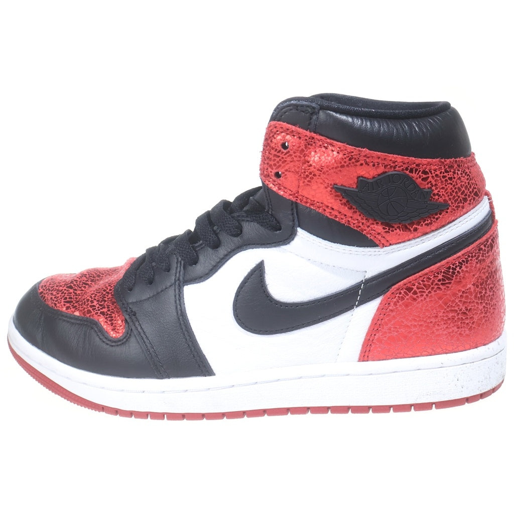NIKE(ナイキ) AIR JORDAN1 RETRO HIGH OG RUBY エアジョーダン1 レトロ レザーハイカットスニーカー レッド/ホワイト US10/27cm FD2596-602