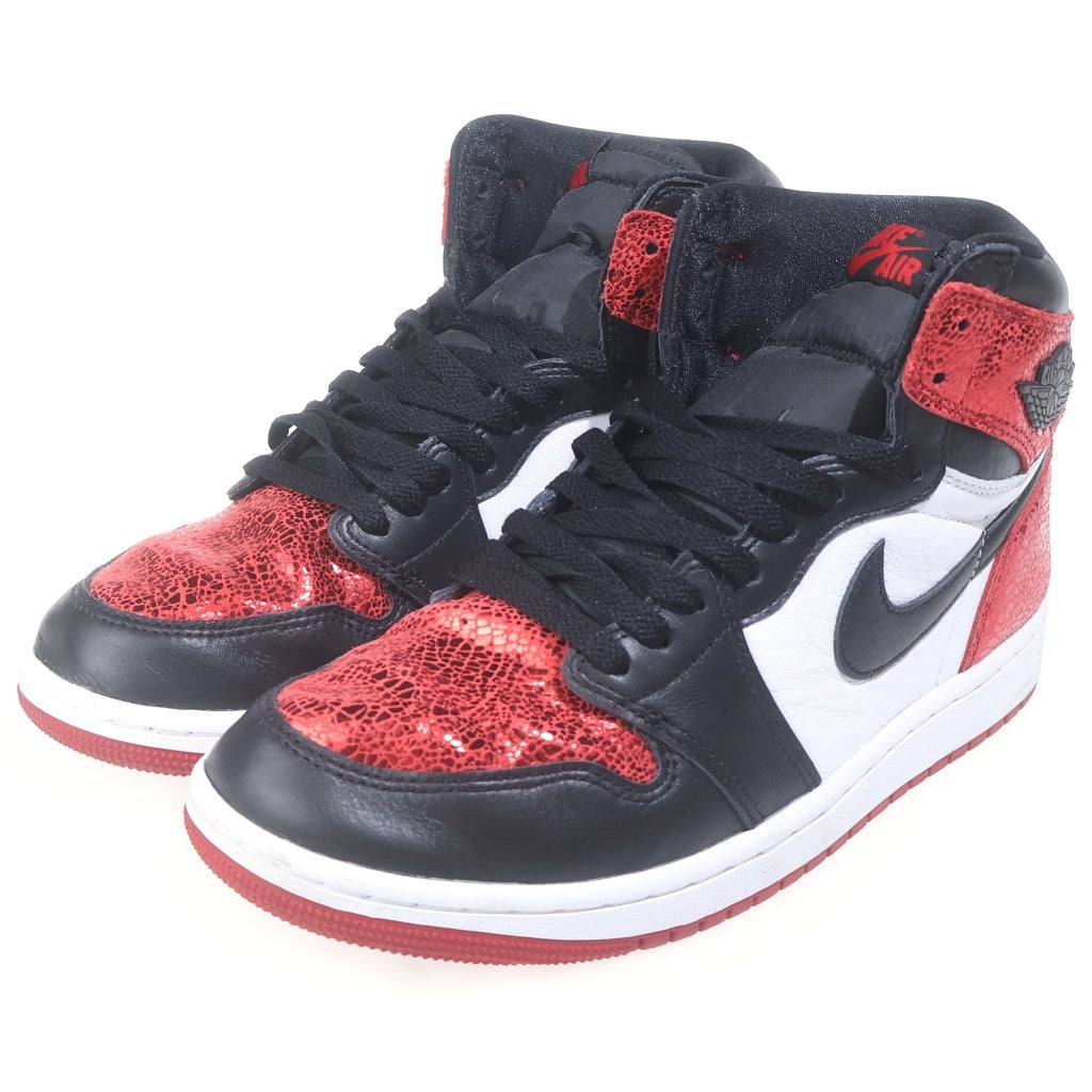NIKE(ナイキ) AIR JORDAN1 RETRO HIGH OG RUBY エアジョーダン1 レトロ レザーハイカットスニーカー レッド/ホワイト US10/27cm FD2596-602