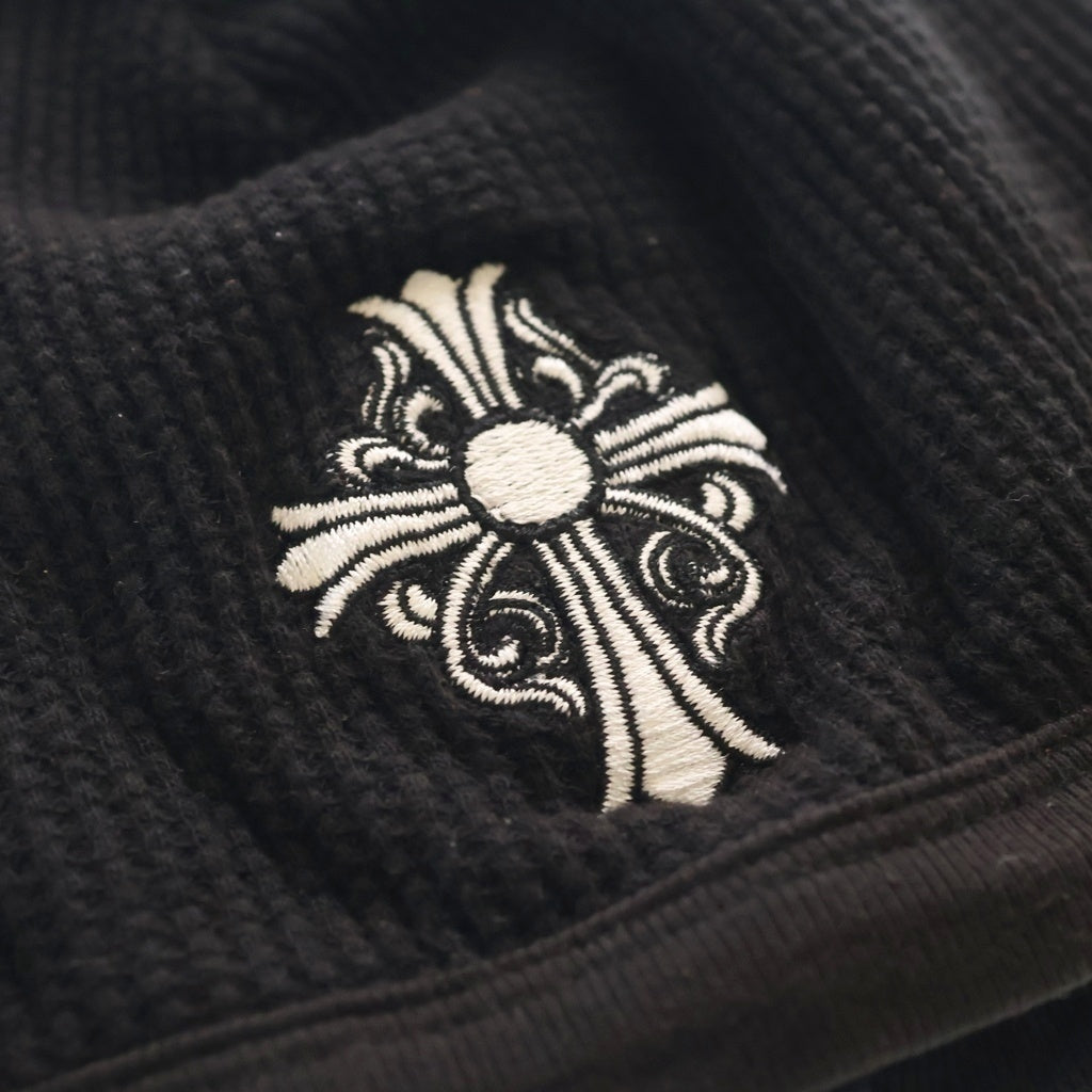 CHROME HEARTS(クロムハーツ) BEANIE CHクロス刺繍 ビーニー ニット帽 ブラック