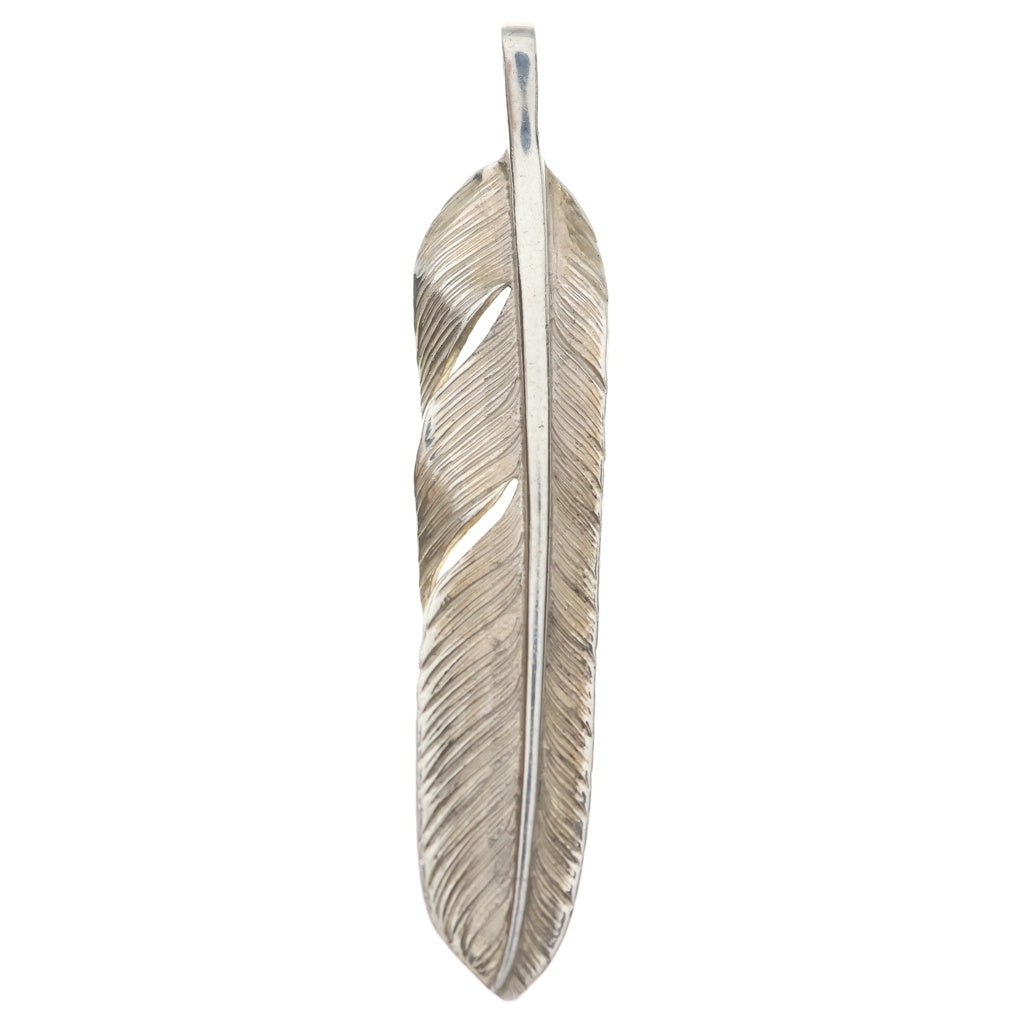 鷲見太郎(ワシミタロウ) M flight feather 01 フライトフェザー ペンダントトップ シルバー WSP14M-01