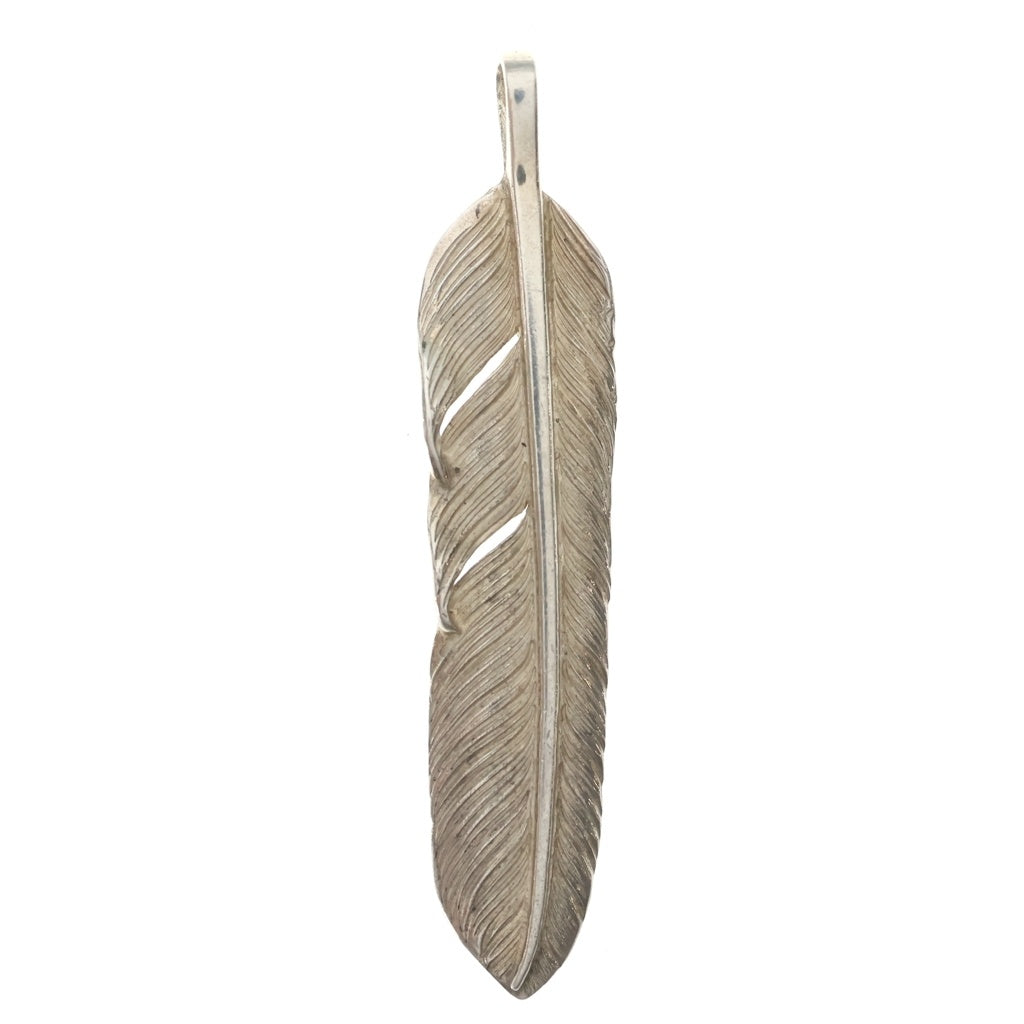 鷲見太郎(ワシミタロウ) M flight feather 02 フライトフェザー ペンダントトップ シルバー WSP14M-02