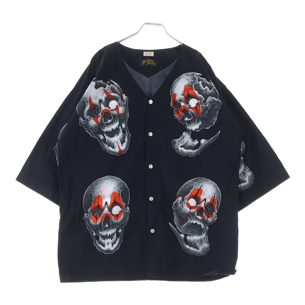 WACKO MARIA(ワコマリア) × 56 TATTOO STUDIO DABO SHIRT タトゥースタジオ ダボ シャツ 半袖 ブラック