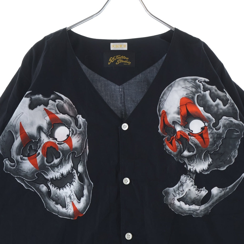 WACKO MARIA(ワコマリア) × 56 TATTOO STUDIO DABO SHIRT タトゥースタジオ ダボ シャツ 半袖 ブラック