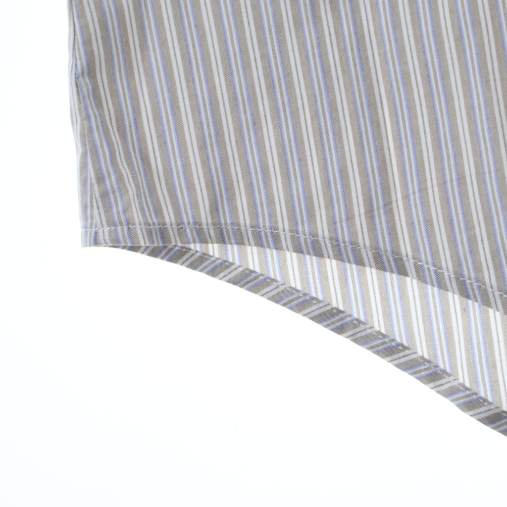 MM6 Maison Margiela(エムエムシックスメゾンマルジェラ) 23SS ストライプ ドレス 長袖 シャツ グレー S52CT0766