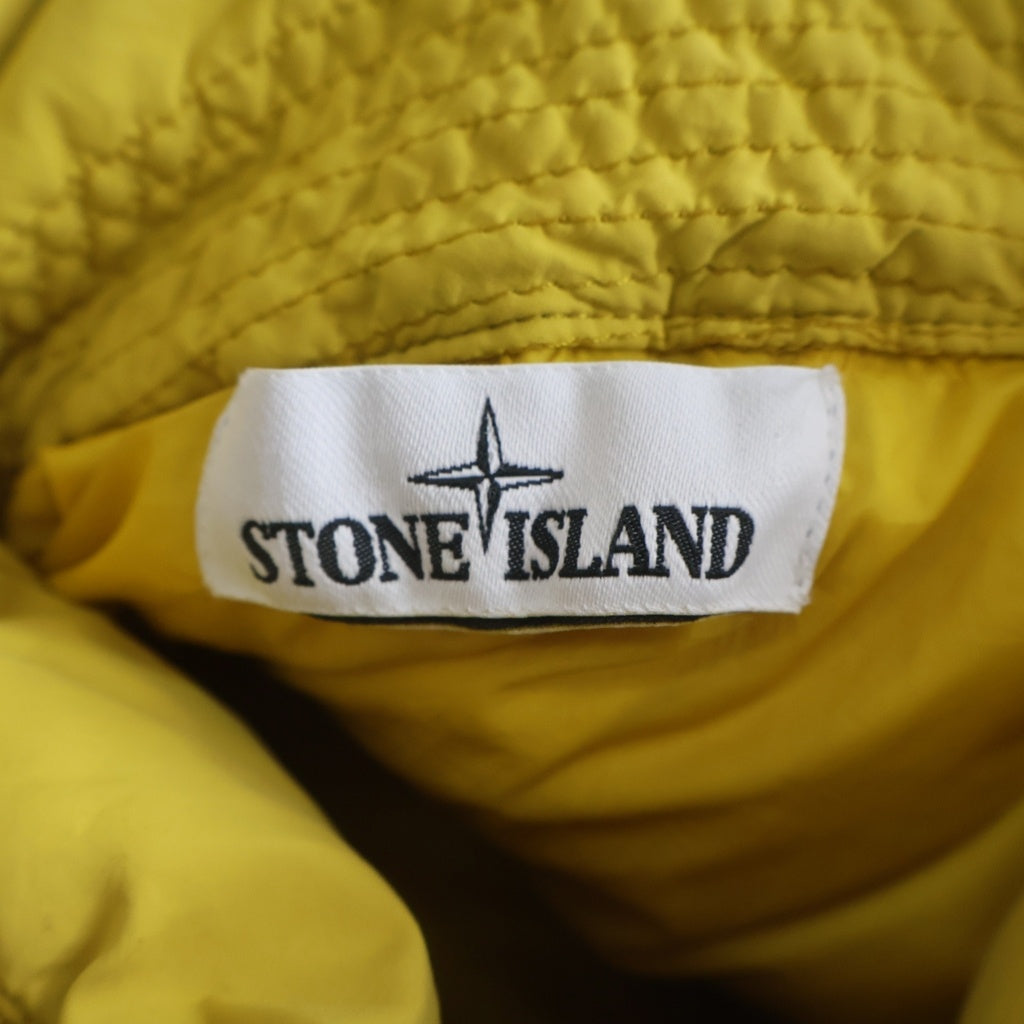 STONE ISLAND(ストーンアイランド) ロゴ ワッペン ジップアップ ダウン ジャケット イエロー 691540423