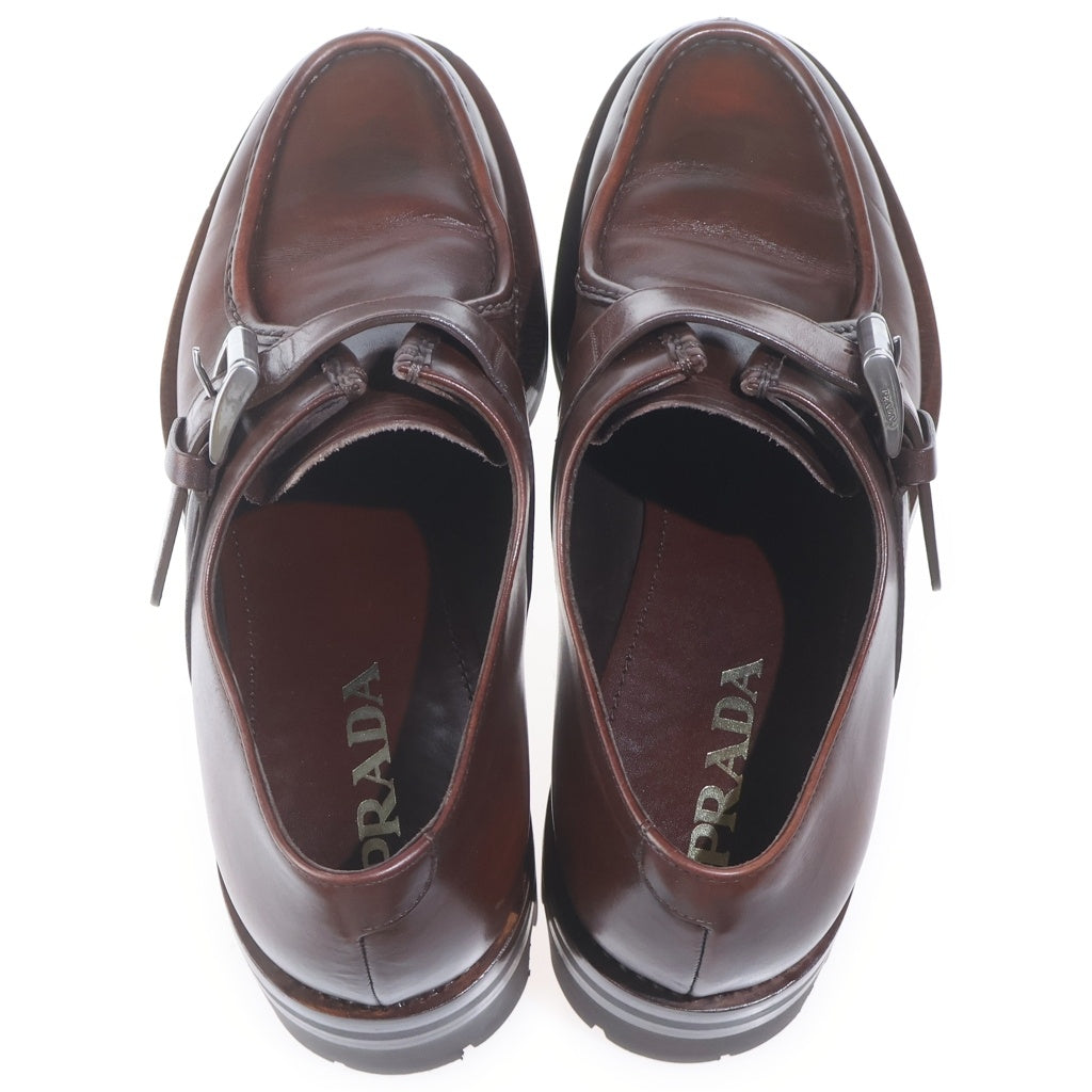 PRADA(プラダ) 13AW タンクソール ローカット レザー シューズ ブラウン