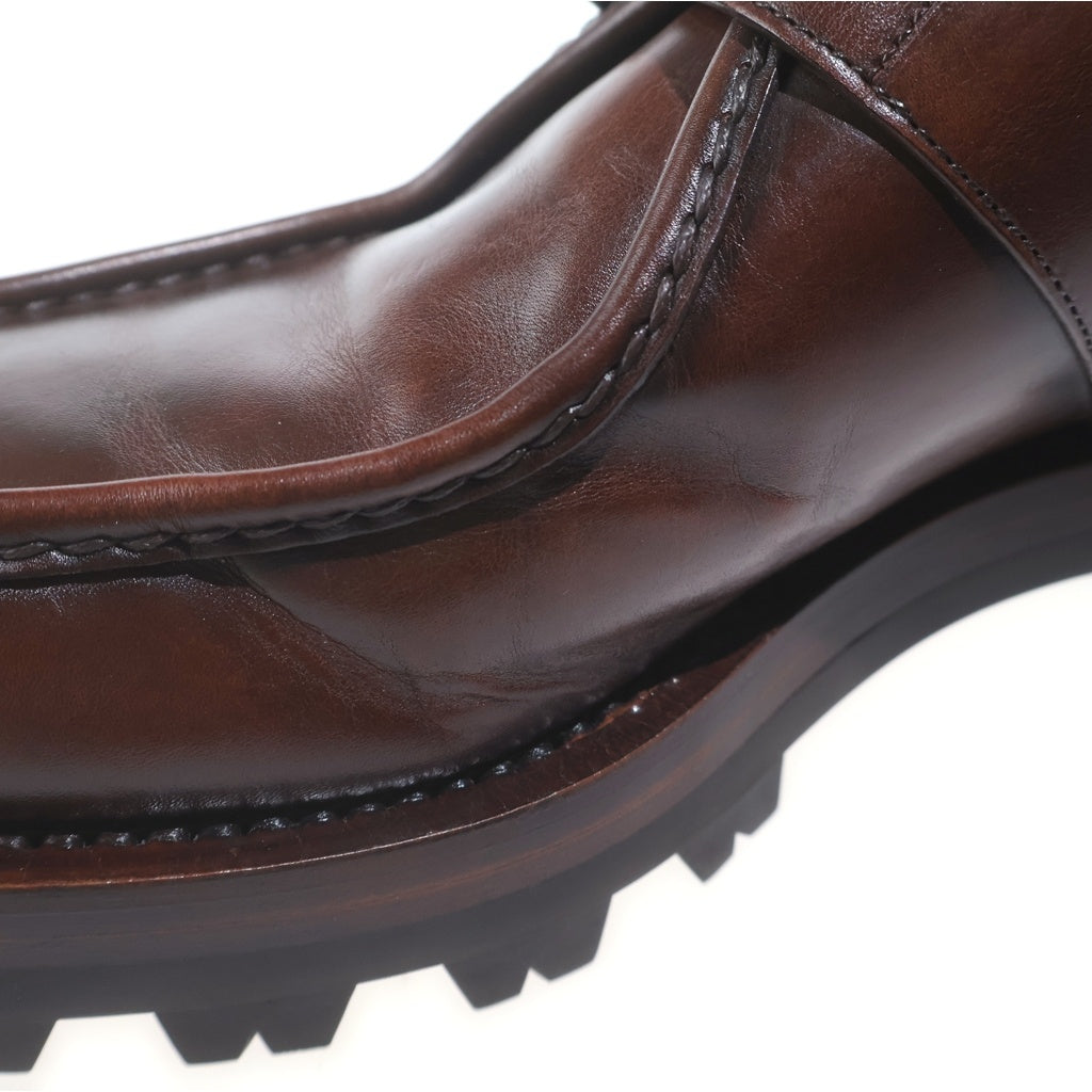 PRADA(プラダ) 13AW タンクソール ローカット レザー シューズ ブラウン