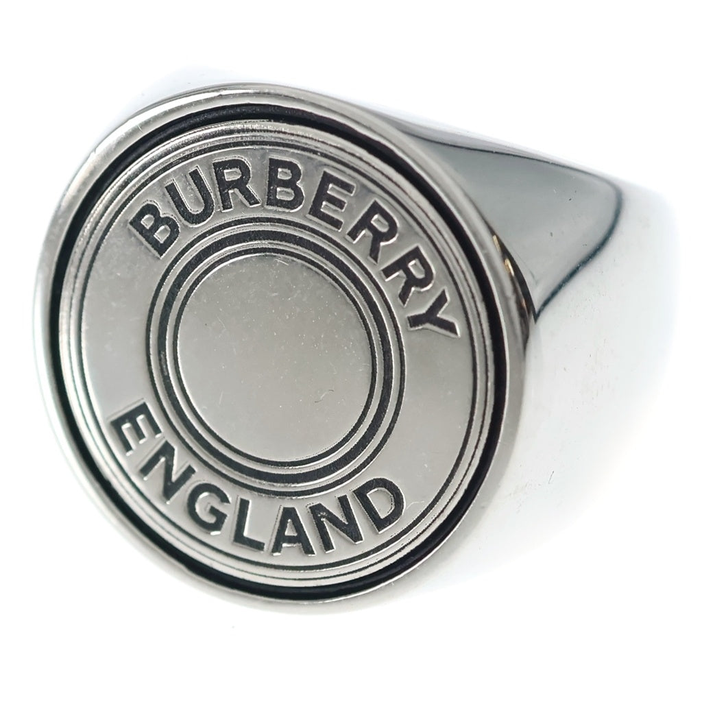 BURBERRY(バーバリー) ラウンド ロゴ シグネット リング 1856 シルバー