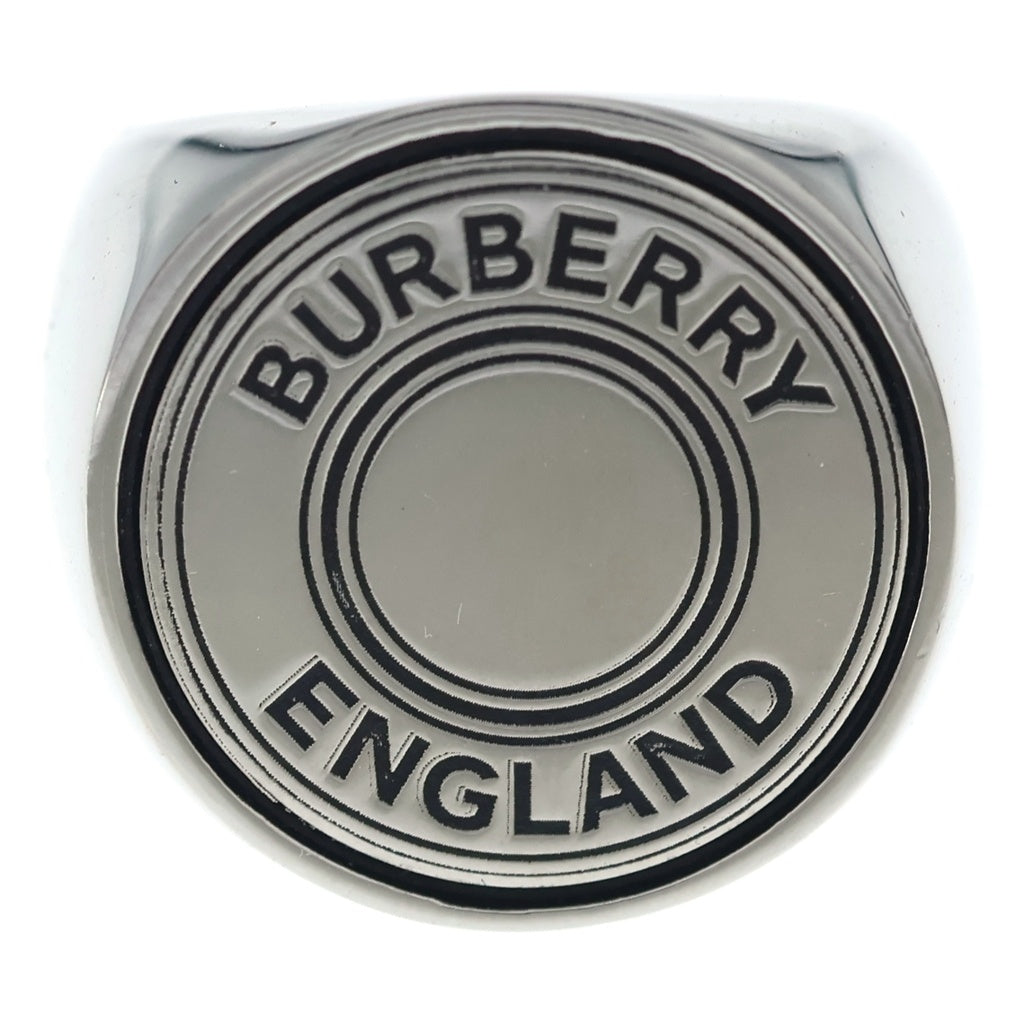 BURBERRY(バーバリー) ラウンド ロゴ シグネット リング 1856 シルバー
