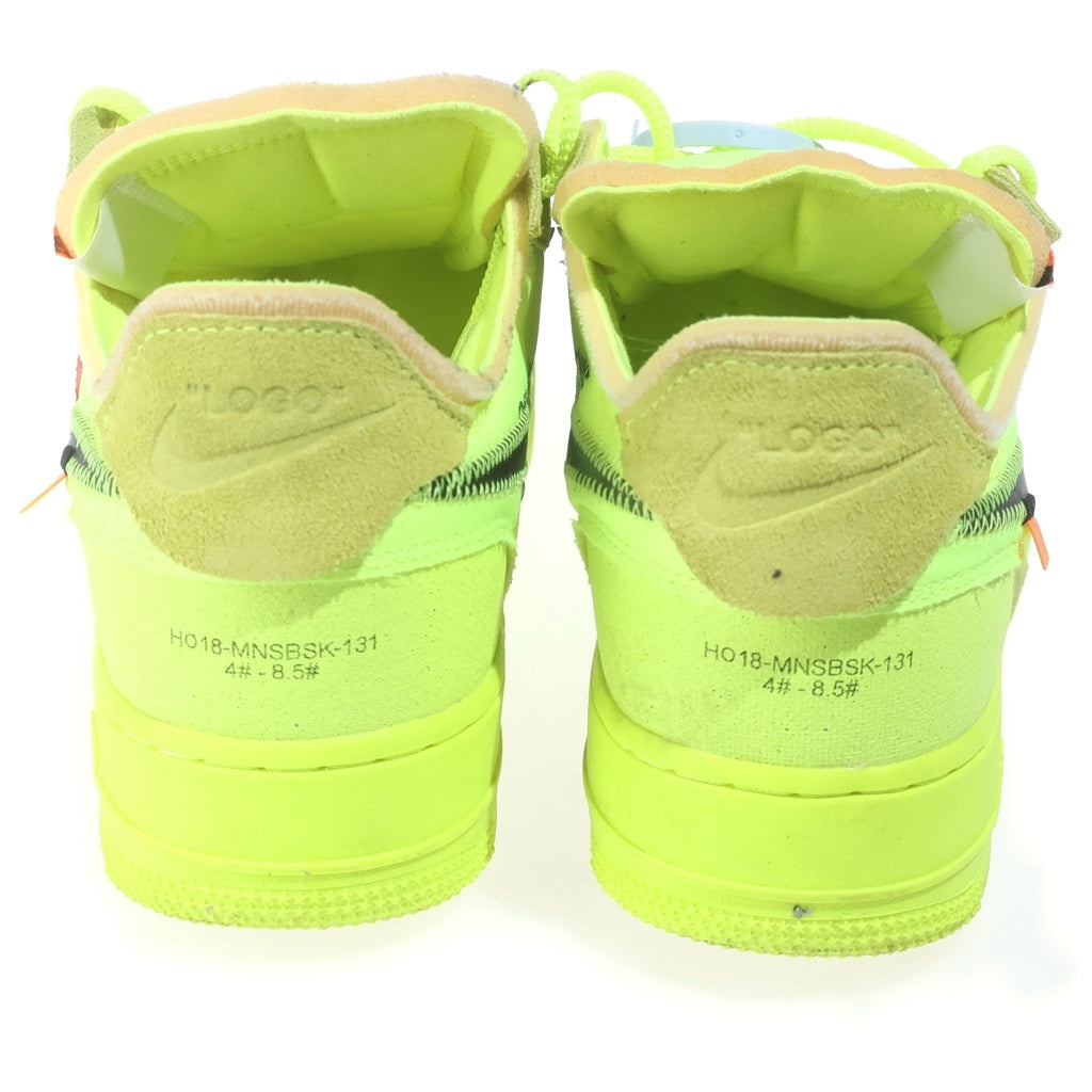NIKE(ナイキ) ×OFF-WHITE THE 10 AIR FORCE 1 LOW VOLT オフホワイト エアフォースワン ローカットスニーカー ボルト イエロー US8.5/26.5cm AO4606-700