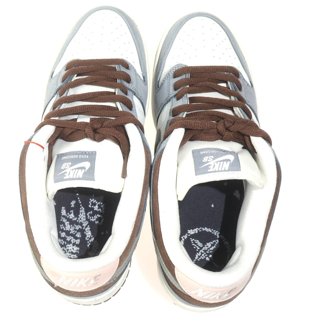 NIKE(ナイキ) ×YUTO HORIGOME DUNK LOW PRO QS FQ1180-001 堀米雄斗 ダンク プロ クイックストライク ローカットスニーカー US9/27cm ホワイト/グレー