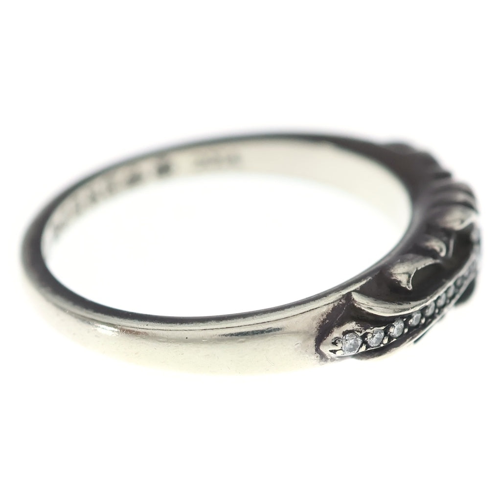 CHROME HEARTS(クロムハーツ) BABY CLSC P D ベイビークラシックフローラルクロス PAVEダイヤ シルバーリング