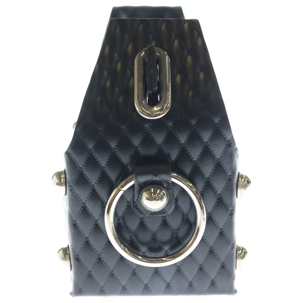 MASU(エムエーエスユー) 25SS LEATHER CAKE MINI BAG レザーケーキミニバッグ ブラック M25K6OJ002 レディース
