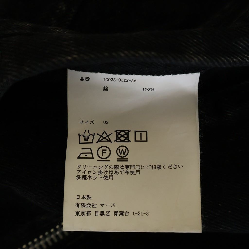 JOHN LAWRENCE SULLIVAN(ジョンローレンスサリバン) 22SS WASHED DENIM SLEEVELESS ウォッシュドデニム スリーブレスジャケット ブラック 1C023-0322-36