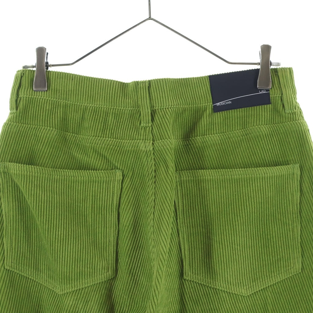LAD MUSICIAN(ラッドミュージシャン) Corduroy Cotton Baggy Pants コーデュロイコットンバギーパンツ グリーン 2222-523